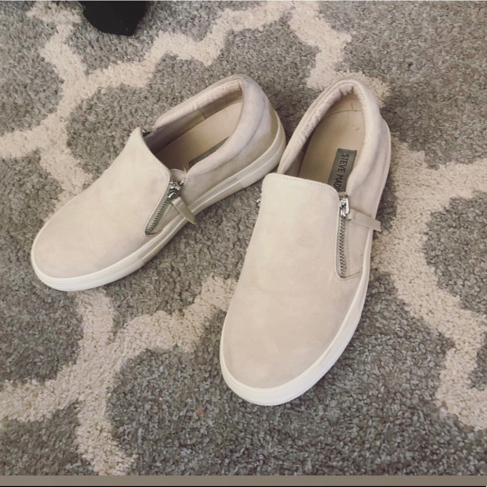 steve madden glaammar zip sneakers size 8